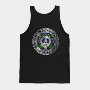 Clan Malcolm Crest & Tartan Knot Tank Top